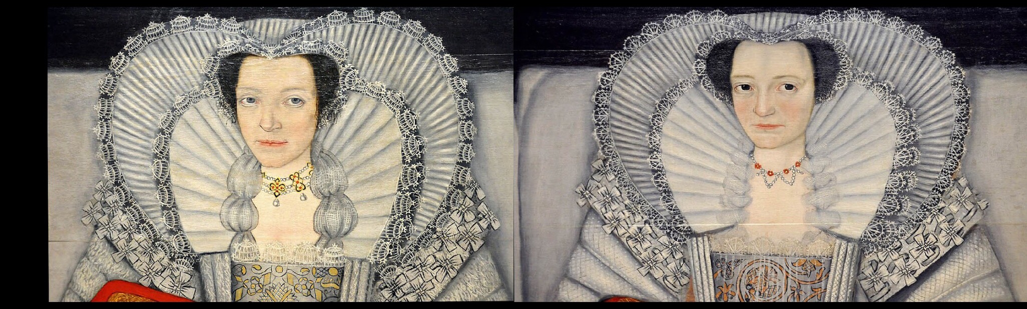 Sterographic Pair of Cholmondeley Ladies' Head